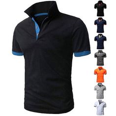 Season:Summer; Fabric:Cotton,Polyester; Sleeve Length:Short Sleeve; Look After Me:Washable,Hand wash; Gender:Men's; Style:Classic; Tops Type:Golf Shirt,Polo Shirt; Occasion:Casual,Daily,Leisure Sports,golf shirts,Outdoor,Sports; Age Group:Adults; Fit Type:Regular Fit; Pattern:Color Block; Design:Button-Down,Button Front; Neckline:Polo Collar; Front page:FF; Listing Date:03/09/2022; Bust:; Length:; Shoulder Width:null Summer Polo Shirt With Button Closure And Casual Collar, Black Summer Polo Shirt With Collared Neckline, Summer Casual Collar Polo Shirt With Button Closure, Black Collared Polo Shirt For Summer, Collared Polo Shirt With Buttons For Summer, Black Summer Polo Shirt With Button Closure, Black Polo Shirt With Button Closure For Summer, Summer Polo Collar Top With Buttons, Solid Collared Polo Shirt For Summer