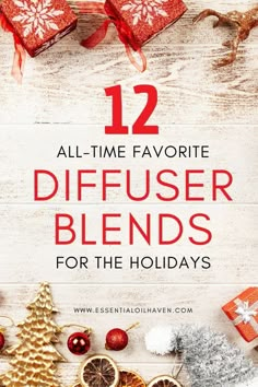 12 Christmas Diffuser Blends – Favorite Holiday Essential Oil Blends Christmas Essential Oil Diffuser Blends, Holiday Essential Oil Blends, Christmas Diffuser Blends, Essential Oil Spray Recipes, Essential Oils Diffuser Blends, Diffusing Essential Oils, Doterra Diffuser, Recipes For The Holidays, Essential Oil Diffuser Blends Recipes