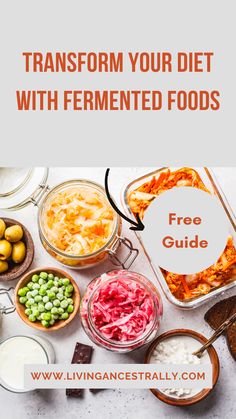 Boost your health with our comprehensive guide to fermentation. Learn the secrets of fermenting vegetables and explore delicious fermentation recipes that you can try at home. Grab your free copy now! Hummus Pizza, How To Be Healthier, Fermented Foods Benefits, Food Experiments, Gut Health Recipes, Constipation Relief, Food Signs, Probiotic Foods, Healthy Bacteria