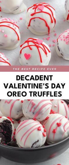 Image for Decadent Valentine's Day Oreo Truffles Oreo Truffle Strawberries, Valentines Day Marshmallow Treats, Oreo Stuffed Strawberries, Valentine Oreo Truffles, Valentine’s Day Oreo Balls, Valentine Truffles Simple, Strawberry Oreo Balls, Valentines Day Oreo Balls