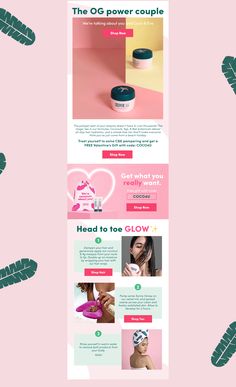 the website is designed to look like it could be used for beauty products