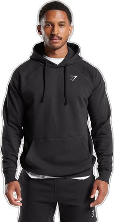 Gym Style, Black Hoodie, Next Day, Slim Fit, Black