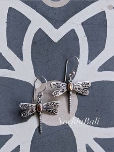 Silver Dragonfly Earring, handmade Insect earring, Dragonfly earrings dangle, 925 sterling silver, 18k gold coated, Christmas gift for her Elegant Sterling Silver Dragonfly Jewelry, Elegant Dragonfly Jewelry With Ear Wire, Elegant Sterling Silver Dragonfly Earrings, Elegant Dragonfly Earrings With Ear Wire, Elegant Hypoallergenic Dragonfly Earrings, Silver Dragonfly Earrings For Gift, Silver Dragonfly Earrings Perfect For Gifts, Gold Dragonfly Earrings For Gift, Dragonfly-shaped Pierced Earrings As Gift