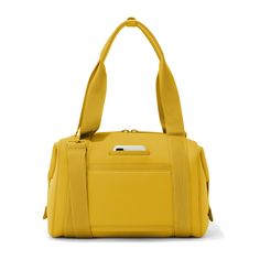 Landon Carryall - Bolsa de fin de semana y bolsa de gimnasio cruzada | dagne dover Yellow Satchel With Top Carry Handle For On-the-go, Modern Yellow Shoulder Bag For On-the-go, Functional Large Capacity Yellow Shoulder Bag, Functional Yellow Shoulder Bag With Large Capacity, Versatile Yellow Bag For On-the-go, Functional Yellow Shoulder Bag For Everyday, Functional Yellow Everyday Bags, Yellow Travel Bag With Detachable Strap, Functional Yellow Bag For Everyday Use