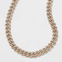 Everyone could use a classic gold chain in their arsenal. The SUGARFIX by BaubleBar Gold and Crystal Curb Chain Necklace is an updated take on the timeless curb chain style, with elegant negative space incorporated into the design. Plus, this piece is embellished with pavé stones, adding that delicate touch of sparkle. Royal Icing Decorations, Curb Chain Necklace, Wear Necklaces, Classy Jewelry, Rabbit Hole, Classic Gold, Decorated Cookies, Negative Space, Curb Chain