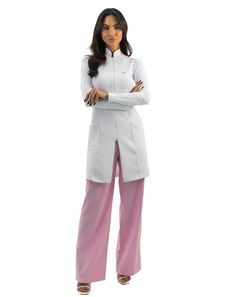 Jaleco Feminino Tecnológico Vicky Branco – Jalecos Mania Scrubs, High Heels, Heels