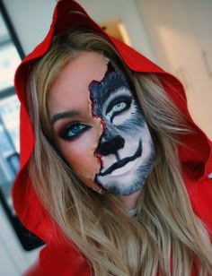 Goddess Costume Makeup, Impressive Makeup, Little Red Riding Hood Halloween, Cute Halloween Makeup