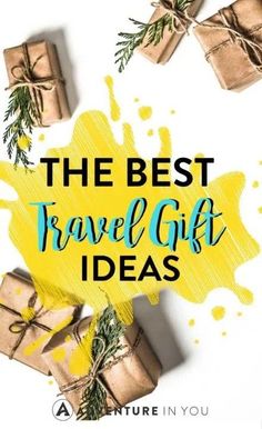 35 of the Best Travel Gift Ideas in 2024! Gift Reveal Ideas, Cute Presents, Gifts For Your Friends, Travel Nursing