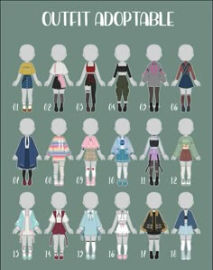 an image of children's clothes in different colors and sizes, with the words cut it