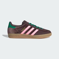 adidas Gazelle Indoor Shoes - Brown | Free Shipping with adiClub | adidas US Adidas Gazelle Indoor, Pretty Sneakers, Get In Loser, Styles Clothes, Indoor Shoes, Op Shop, Going Shopping, Casual Outfit Inspiration, Colour Trends