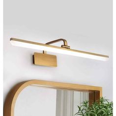 DesignFixity.com Store About Us Feedback Contact Us Description HUOKU Nimbus 23.7 in. 1-Light 14-Watt Brushed Brass Gold LED Bathroom Vanity Light Bar Wall Sconce in Cool White About This Product Upgrade your bath lighting with energy saving LED technology. Clean and streamlined with a modern/contemporary look is styled to captivate a perfect complement to your bath or powder room. Made of high-quality aluminum metal, it is exquisitely crafted and not prone to rust or corrosion. This Energy Saving LED vanity bath fixture is maintenance free using integrated LED modules, suitable for various scenarios such as makeup mirrors, bedside, home offices, corridors, etc. Highlights 6000k color temperature Cool white light Dimmable via dimmer switch Brightness adjusted from 10% to 100% 14-Watt power Bathroom Bar Light, Small Vanity Lighting, Vanity Light Ideas, Bathroom Vanity Light Bar, Vanity Lighting Over Mirror, Lighting Fixtures Bathroom, Led Bathroom Vanity Lights, Vanity Lights Bathroom, Vanity Light Bar