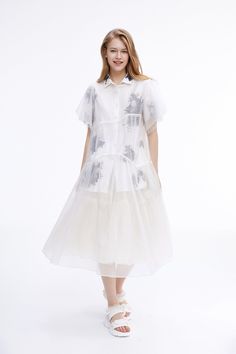 ROMA Ink-Tulle Overlay Dress - Urlazh New York Elegant Casual Dresses, Overlay Dress, Elegant Casual, Chic Me, Mulberry Silk, Soft White, Dresses Xs, Dry Clean Only, Tulle Skirt