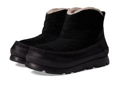 Manitobah Mukluks WP Pacific Insulated Puffer Boot - Women's Shoes : Black/Noir : A simple and comfy style Manitobah Mukluks WP Pacific Insulated Puffer Boot is sure to become your favorite this season. Leather upper construction. Breathable textile lining and insole. Pull-on style. Ankle-length boots. Chunky heels. Round toe silhouette. Synthetic outsole. Imported. Measurements: Weight: 12 oz Circumference: 11 in Shaft: 6 1 4 in Product measurements were taken using size 9, width M. Please note Mukluk Boots, Manitobah Mukluks, Boots Chunky, Black Shoes Women, Comfy Fashion, Ankle Bootie, Ugg Boots, Shoes Black, Lace Up Boots