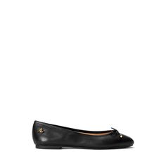 This iteration of Lauren Ralph Lauren’s essential Jayna flat is crafted with supple full-grain leather for refined style. A delicate bow at the vamp adds feminine flare while a polished “LRL” brass-finished logo offers a signature finish. Ralph Lauren Style Women, Ralph Lauren Style, The Vamp, Refined Style, The Vamps, Style Women, Leather Flats, A Signature, Get Dressed