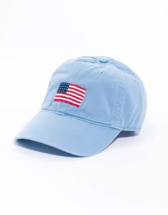 Us Flag Needlepoint Hat - Blue | Men's Dress Clothes & Accessories Blue Baseball Cap For 4th Of July, Blue 5-panel Hat With Embroidered Logo, Blue Cotton 5-panel Baseball Cap, Made In Usa Cotton Cap, Patriotic Blue Hat For 4th Of July, Curved Brim Cotton Hat Made In Usa, Adjustable Patriotic Blue Baseball Cap, Blue Patriotic Adjustable Baseball Cap, Cotton Snapback Hats Made In Usa