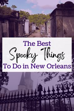 the best spooky things to do in new orleans, usa with text overlay