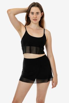 RNS780 - Micro Mesh Skort – Los Angeles Apparel Mesh Button Up, Skort Style, Garment Manufacturing, Los Angeles Apparel, Mesh Tops, Baby Tees, Spandex Shorts, Bra Straps, Waist Line