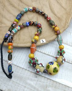 Colorful Necklace Handmade Millefiori Beads by Artisan Hands From Thailan/ 15 Long/6-35mm/lampwork Beads / Venetians / Indonesian. - Etsy Norway Colorful Necklaces, Bo Ho, Kitchen Remodel Design, Colorful Necklace, Colourful Necklace, Recycled Glass, Lampwork Beads, Necklace Handmade, Glass Jewelry