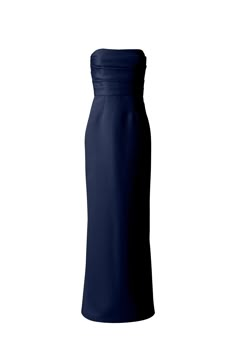 The strapless bodice of this faille style has exquisite pleated detailing for a polished look and sits atop a chic and statuesque column skirt. Shown in Ice. Amsale Bridesmaid Dresses, Amsale Bridesmaid, Amsale Dress, Column Skirt, Navy Bridesmaid Dresses, Pleated Bodice, Prom Ideas, Gala Dresses, Little White Dresses