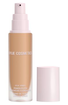 What it is: A hydrating, instantly smoothing foundation with medium, buildable coverage offering up to 12 hours of comfortable everyday wear.What it does: A lightweight foundation, its vegan formula seamlessly blends into the skin for a natural look that blurs fine lines, pores, and texture. It leaves a soft, cushiony feel with an airbrushed, satin finish that's not too dewy, not too matte, but the perfect in-between. The foundation features a weightless, breathable formula with medium, buildabl Foundation Swatches, Hydrating Makeup, Lightweight Foundation, Smooth Skin Texture, Kylie Cosmetic, Makeup Room, Foundation Brush, Skincare Ingredients, Skin Texture