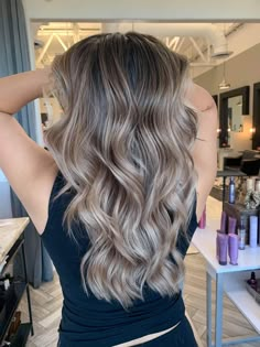 Brunnet Hair With Ash Highlights, Full Babylights Brunette, Beige Dimensional Balayage, Ashy Bronde Balayage Highlights, Ash Beige Blonde Balayage On Dark Hair, Brow To Blonde Hair Transformation, Bronde Balayage Cool Tone, Cold Blonde Hair Highlights, Babylights With Root Smudge