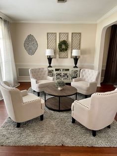 the living room is clean and ready for us to use in its new owner's home