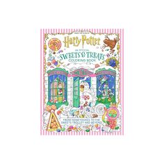 harry potter's sweets and treats coloring book with an image of the front door