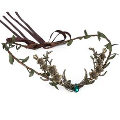 PRICES MAY VARY. All Handmade:The charming moon woodland crown is lushly decorated with multicolored leaves and glittering rhinestones. Our crowns are sturdy and handmade. They are carefully handcrafted with high-quality artificial materials. They appear classy and delicate, and this headband can make you appear more attractive. Adjustable Size: The elf crown fits comfortably on the majority of head sizes, including those of girls and women. The headpiece is adjustable so that it may be bent to Mother Nature Crown, Elf Flower Crown, Elf Headband, Appear More Attractive, Elven Cosplay, Forest Princess, Nature Crown, Elf Crown, Fairy Headband