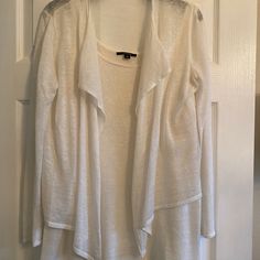 Brand New Linen Sweater Set, Very Light And Airy, A Great Summer Set. The Shell Is Longer. Purchased In Europe For $140. - Size 10 #Linen #Summer #Sweaterset #Comma Linen Summer, Linen Sweater, Summer Set, Sweater Set, Color White, Size 10, Brand New, Women Shopping, White