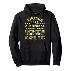 Get your product: Vintage Old School 1934 85th Years Old 85 Birthday Shirt Pullover Hoodie, T-Shirt, Sweatshirt
1. PRODUCT INFORMATION:

Proudly printed in America
5.3 oz, unisex fit
Heavy cotton, classic midweight fabric
Material: 100% cotton | Dark Gray: 50% cotton:50% polyester | Light Gray: 90% cotton:10% polyester
Double-needle stitched neckline, bottom hem, and sleeves
Quarter-turned to eliminate center crease
7/8 inch collar
Tear-away label
Machine-wash safe
Copyrighted artwork
2. SIZE CH Vegan Shirt, Hoodie Print, Bedding Set, Pullover Hoodie, Return Policy, Sweatshirts, Funny, T Shirt