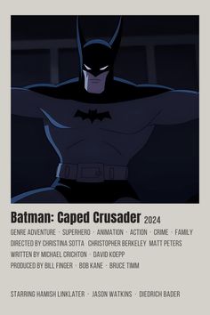 the batman caped crusader character poster