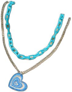 Cute Blue Jewelry With Heart Charm, Cute Blue Jewelry With Heart Beads, Cute Blue Heart Jewelry, Cute Blue Heart-shaped Jewelry, Trendy Blue Heart-shaped Jewelry, Trendy Blue Heart Pendant Jewelry, Trendy Blue Heart Pendant Necklace, Trendy Blue Jewelry With Heart Charm, Casual Blue Jewelry With Heart Beads