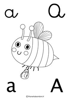 the letter q is for bee coloring page