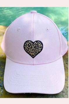 Blush Pink Hat w/ Cheetah Heart Small Stuff, Pink Hat, 9 And 10, Blush Pink, Trucker Hat, Blush, Hats, Pink