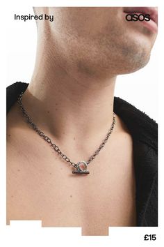 Jewellery by Icon Brand Accessorising is the best part Link chain T-bar fastening Buy Icon, Gunmetal Grey, Link Chain, Mens Gifts, Asos, Chain Necklace, Online Shopping, Bar, Chain