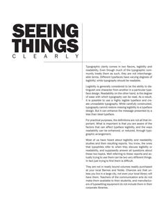 the cover of seeing things clearly