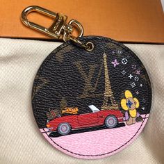 New In Box. 100% Authentic Louis Vuitton Purchased In Boutique. Louis Vuitton Limited Edition 2019 Vivienne Xmas Bag Charm And Key Holder. Comes With Box, Ribbon, Dustbag. Made In France 3.1 X 3.1 Inches/8 X 8 Cm Red Monogram Canvas Leather Gold-Color Metal Hardware Paris Design Dual Function As A Key Ring And Bag Charm Louis Vuitton Signature On Snap Hook And Key Ring Louis Vuitton Vivienne, Box Ribbon, Louis Vuitton Red, Louis Vuitton Limited Edition, Paris Design, Bag Charms, Louis Vuitton Accessories, Bottle Painting, Key Card Holder