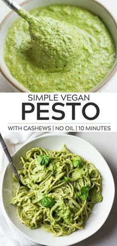 pesto with cashews and no oil 10 minutes to make it so delicious