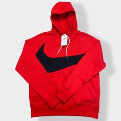 Nike Sportswear Swoosh Tech Fleece Hoodie Red Black DD8222-657 Mens size Medium New with Tags PRICE IS FIRM!!! Comes from a pet/smoke free home. Carefully packaged and quickly shipped. Nike Vintage Sweatshirt, Nike Tech Fleece Jacket, Mens Fashion Summer Outfits, Nike Crewneck Sweatshirt, Nike Pullover Hoodie, Vintage Nike Sweatshirt, Tech Fleece Hoodie, Shirts Nike, Nike Fleece