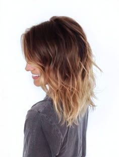 H A U S T T R E N D : Messy hárgreiðslur | Króm Brunette Ombre, Balayage Highlights, Hair Today, Gorgeous Hair