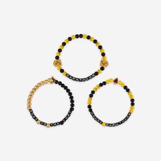 Step up your fan fashion sense with this House Baratheon Game of Thrones™ 3 Pack Beaded Friendship Bracelet. These matching friendship bracelets have an all-over design and thematic displays, which makes them the perfect way to show your support for Game of Thrones and show off your unique sense of style. Every bead bracelet design is the perfect addition to your outfit, whether you’re out and about, watching TV at home, or just hanging out with friends. With thematic word displays and accents, Adult Friendship Bracelets, Matching Friendship Bracelets, House Baratheon, Make Friendship Bracelets, Friendship Bracelets With Beads, Fan Fashion, Bracelet Inspo, Beads Bracelet Design, Game Of Thrones Houses