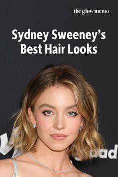 Get inspired by Sydney Sweeney’s best hair looks from 2017 until now. The Glow Memo has all her best haircuts, hairstyles and hair colours, from glam retro waves to a beachy long bob. Click to explore her hair evolution. #SydneySweeney #CelebrityHair #HairInspiration Sydney Sweeney Hairstyles, Sydney Sweeney Haircut, Gigi Hadid Short Hair, Sydney Sweeney Short Hair, Hairstyles Frizzy Hair, Sydney Sweeney Hair, Beachy Bob