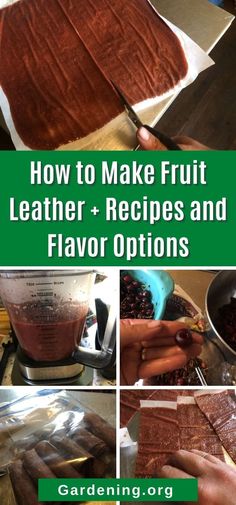 how to make fruit leather - recipes and flavor options