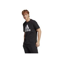 Whether you're throwing it on after the gym or getting ready to start the day, this men's adidas staple tee is calling your name. Made for comfort and easy style, the adidas Badge of Sport shines from the front putting your adidas pride on full display. Crewneck Short sleevesFIT & SIZING Regular fitFABRIC & CARE Cotton Machine wash ImportedSUSTAINABILITY FEATURES Supports more sustainable cotton farming Size: XXL Tall. Color: Black. Gender: male. Age Group: adult.