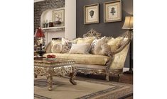 Kahler Sofa Wayfair Living Room, 3 Piece Living Room Set, Gold Sofa, Living Room Upholstery, At Home Furniture Store, Deep Seat Cushions, Ornate Furniture, Living Room Set, Room Set