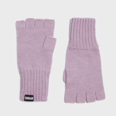 Sugar Plum Lavender Fingerless Knit Gloves Glitter Threads Body: 47% Anti-Pill Acrylic, 28% Nylon, 20% Polyester, 5% Metallic Fibre. Purple Accessories, Knit Gloves, Fingerless Gloves Knitted, Sugar Plum, Knitted Gloves, Yule, Mitten Gloves, Purple Color, Plum