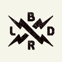 black and white logo with the words blvdr on it