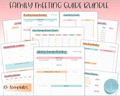 the family meeting guide bundle is shown here