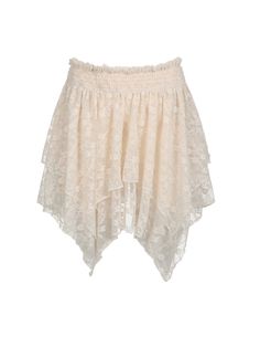 Get ready to turn heads with our Vienna Lace Mini Skirt! This ivory beauty features a high waist and an irregular, bohemian-style A-line design. Perfect for any occasion, this trendy piece is a must-have from our Alees Fashion Spring-Summer Collection. Details Vienna Lace Mini Skirt in High Waist Irregular Skirt Bohemian Style A-Line Stylish, Trendy Available in Ivory and Black Colors Alees Fashion Spring-Summer Collection Chic Lace Maxi Skirt For Summer, Elegant Beige Tiered Mini Skirt, Bohemian Lace Mini Skirt For Summer, Feminine Beige Lace Skirt, Feminine Cream Flared Skirt, Elegant Handkerchief Hem Skirt For Summer, Cream Ruffled Skirt For Summer, Beige Flowy Lace Skirt, Feminine Flowy Cream Skirt