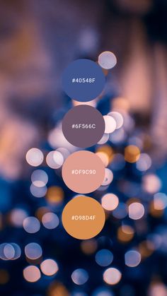 an abstract background with circles and blurry lights